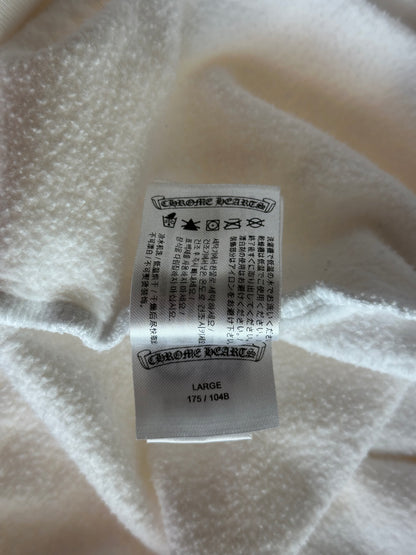 Chrome Hearts White & Black Script Logo Hoodie
