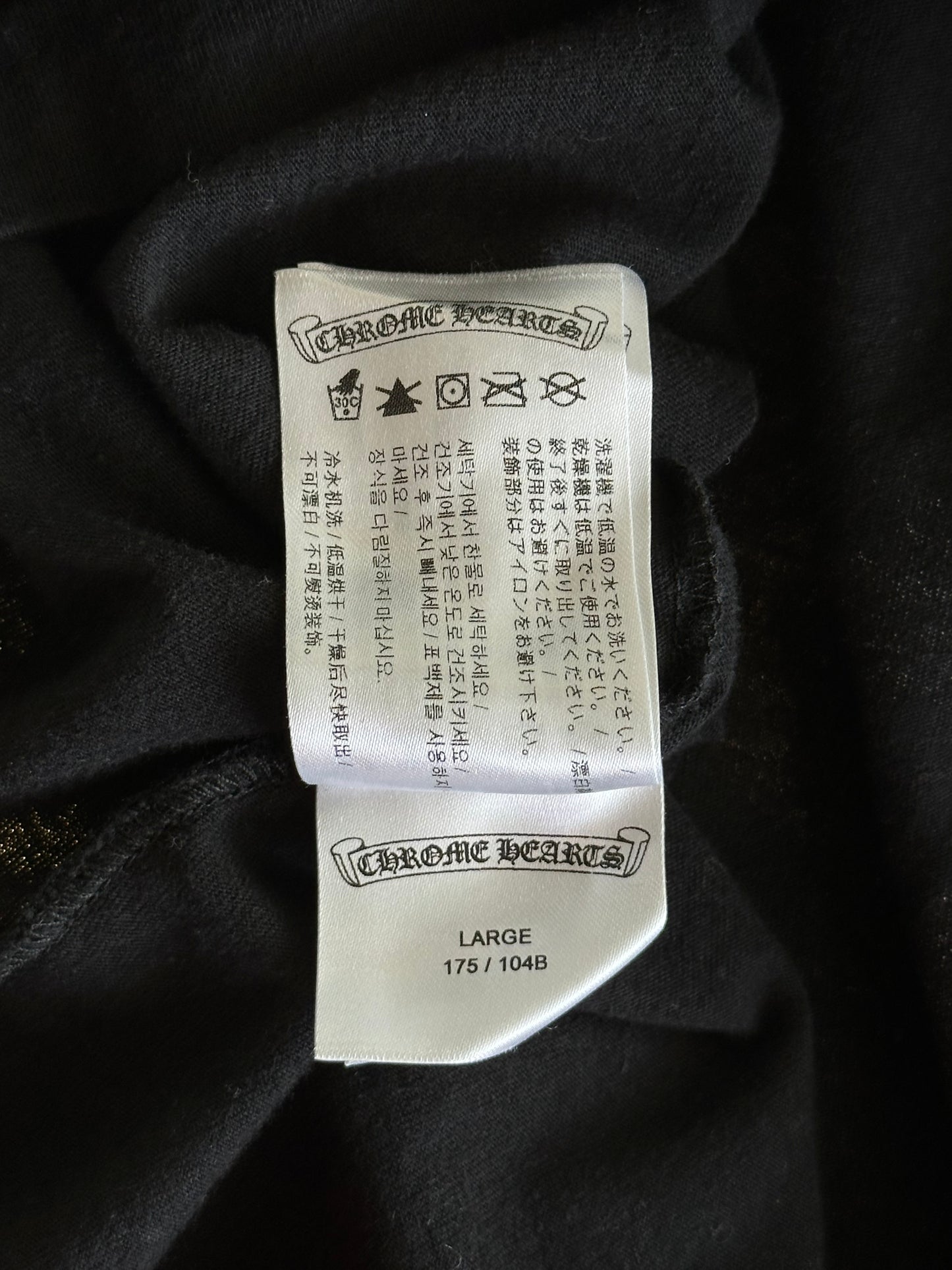 Chrome Hearts Black Multicolor Cross Longsleeve T-Shirt