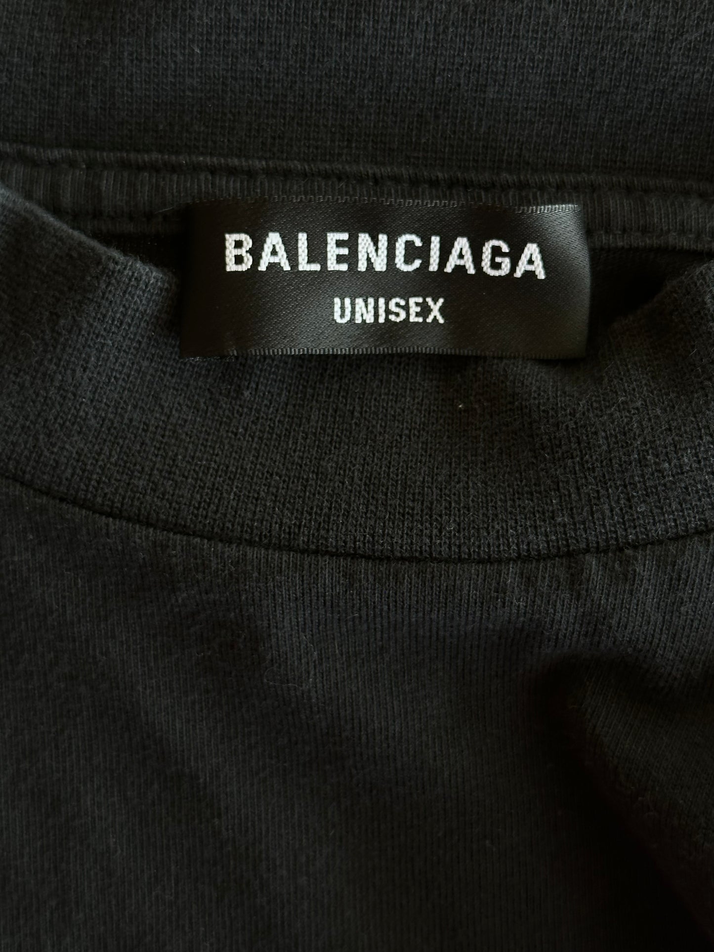 Balenciaga Black & Red Metal Logo Longsleeve T-Shirt