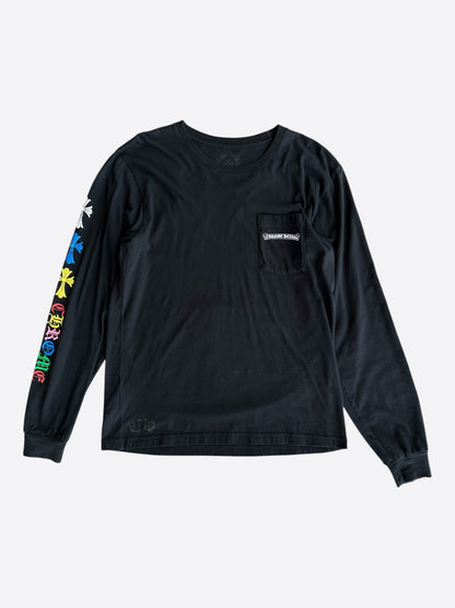 Chrome Hearts Black Multicolor Cross Longsleeve T-Shirt