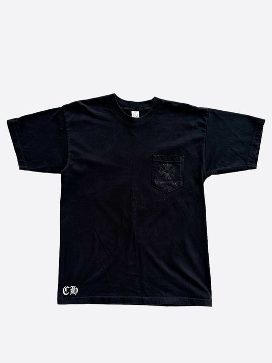 Chrome Hearts Black & Grey Cross Logo T-Shirt