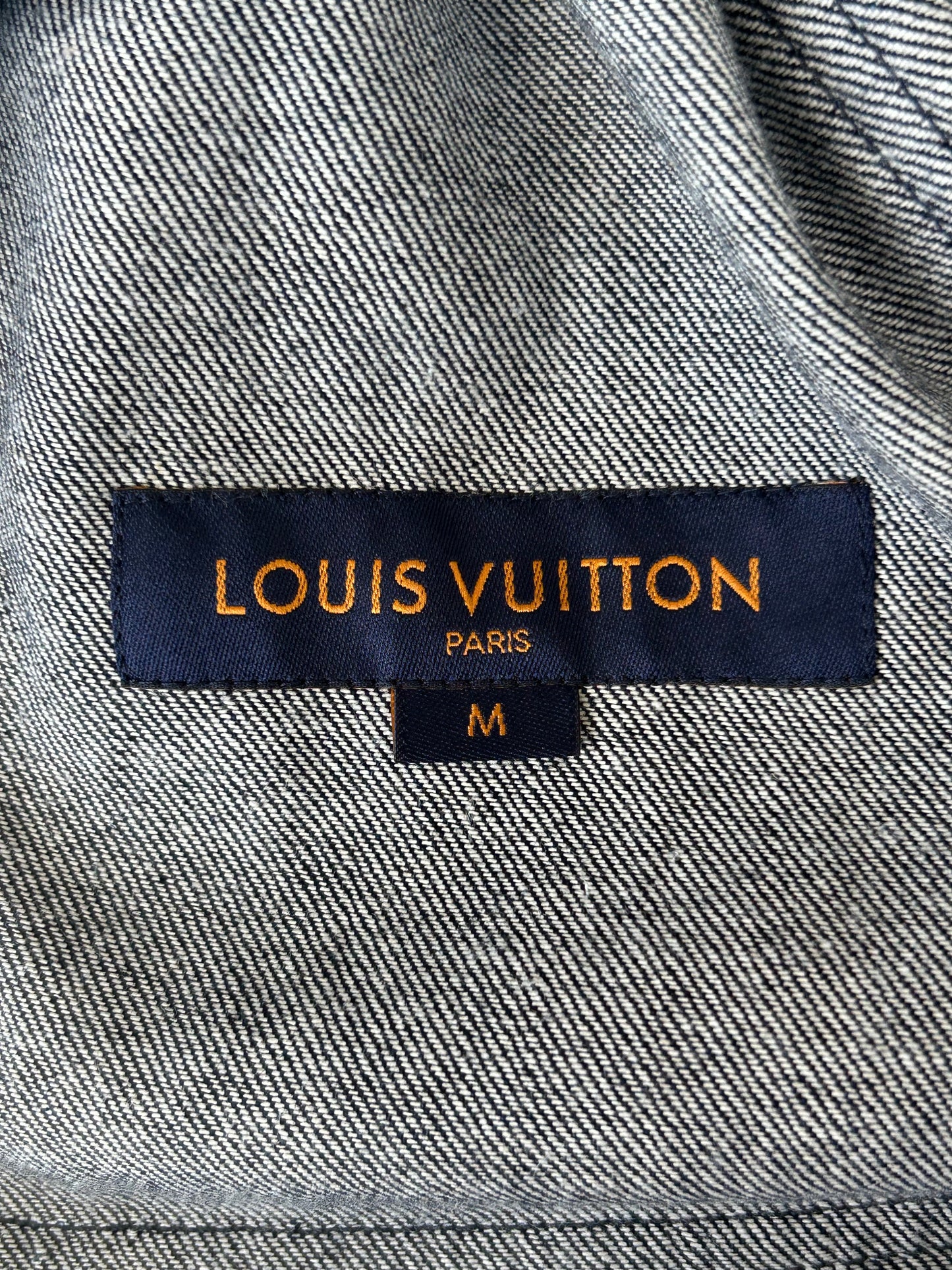 Louis Vuitton Navy & White Leaf Baseball Jersey