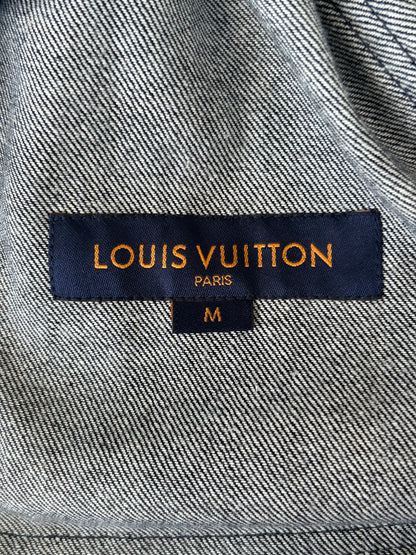 Louis Vuitton Navy & White Leaf Baseball Jersey
