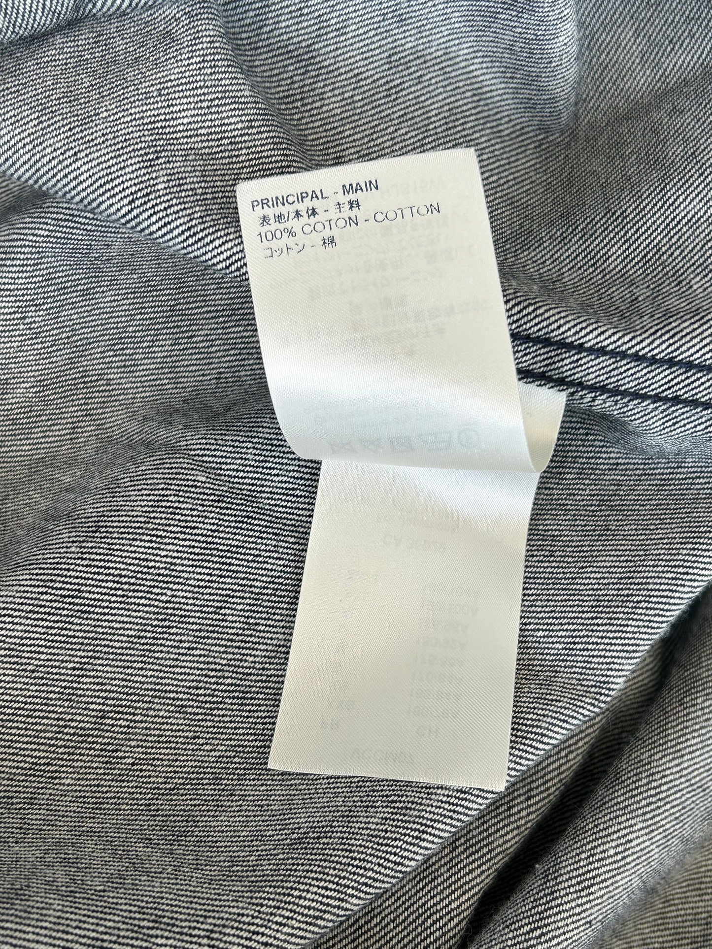Louis Vuitton Navy & White Leaf Baseball Jersey
