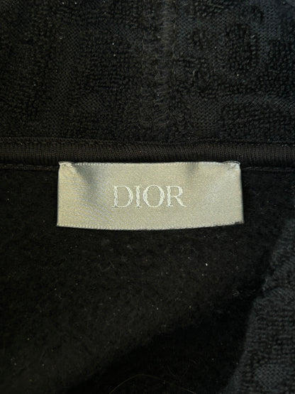 Dior Black Oblique Towel Hoodie