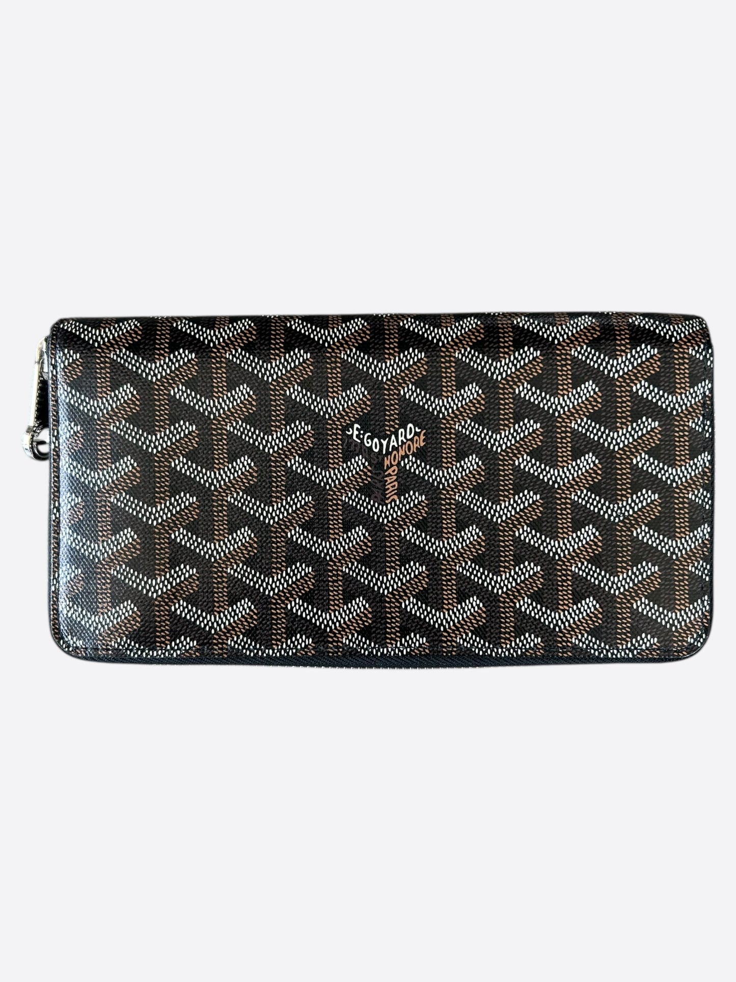 Goyard Black Matignon GM long wallet