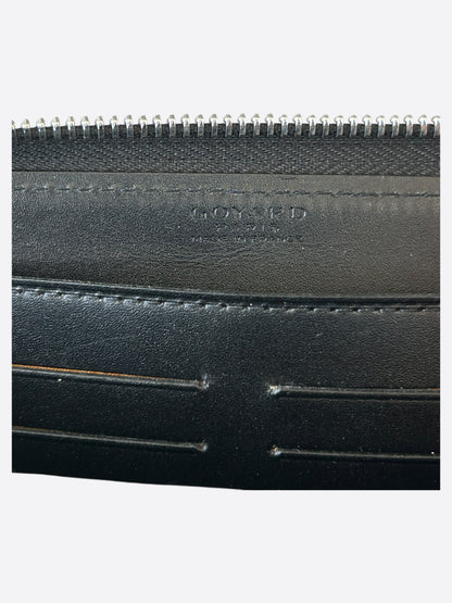 Goyard Black Matignon GM long wallet