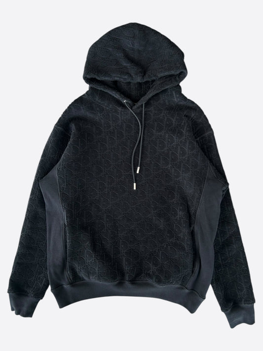 Dior Black Oblique Towel Hoodie