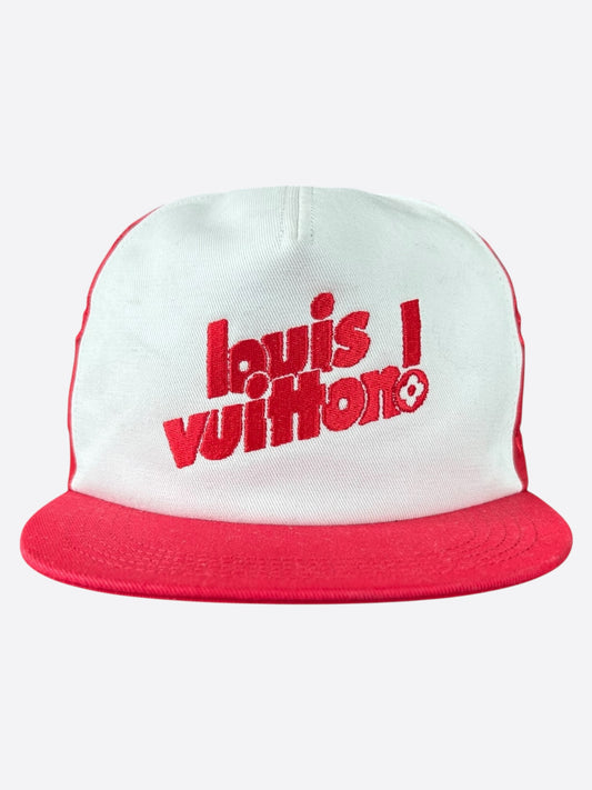 Louis Vuitton Soho Exclusive Red Everyday Logo Monogram Hat