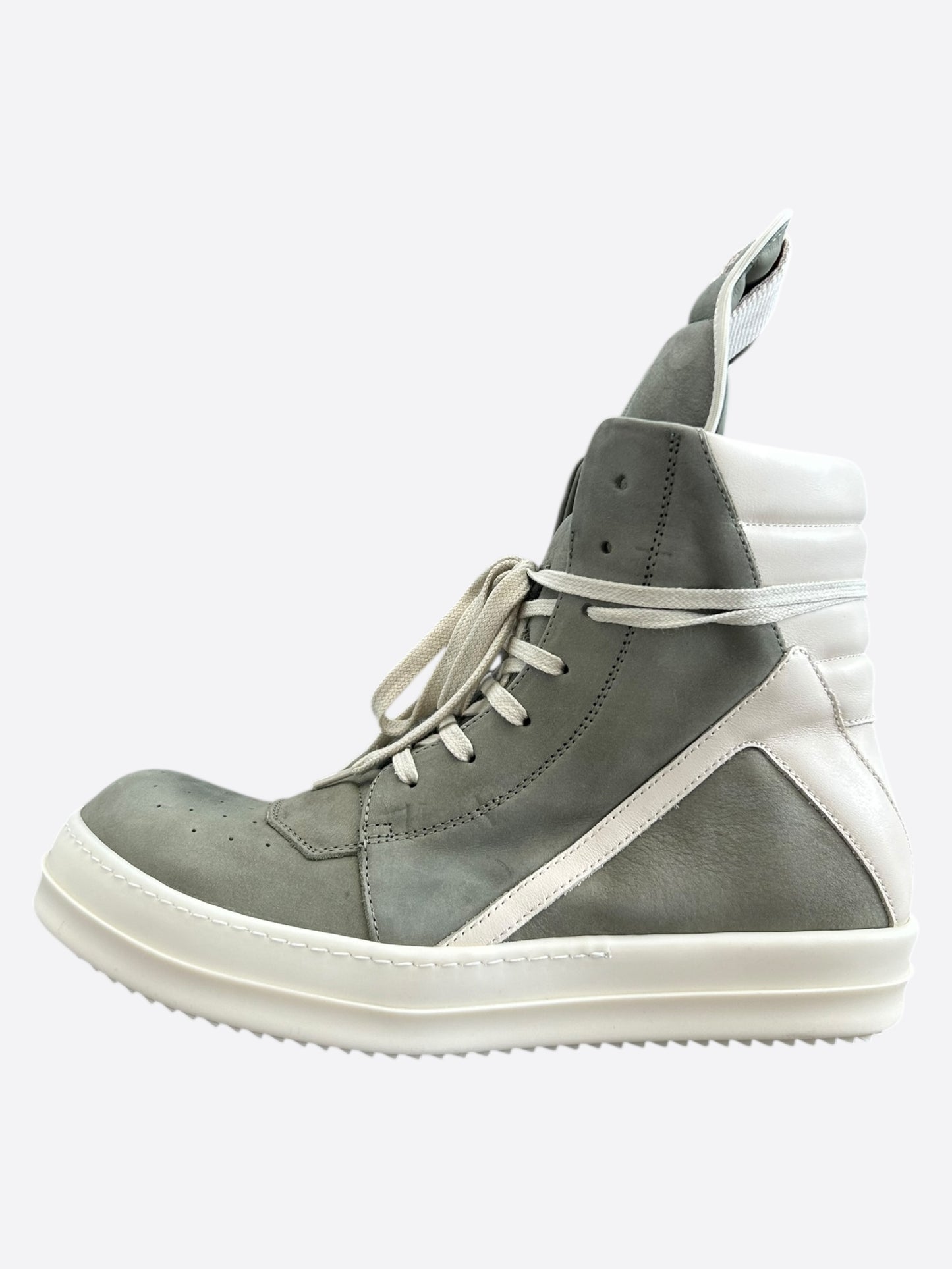 Rick Owens Green & White Geobaskets