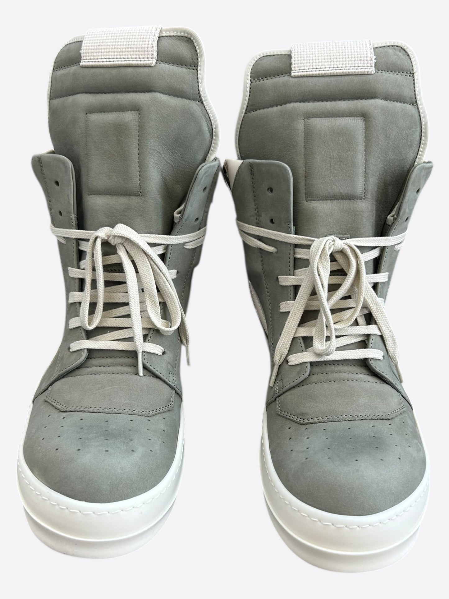 Rick Owens Green & White Geobaskets