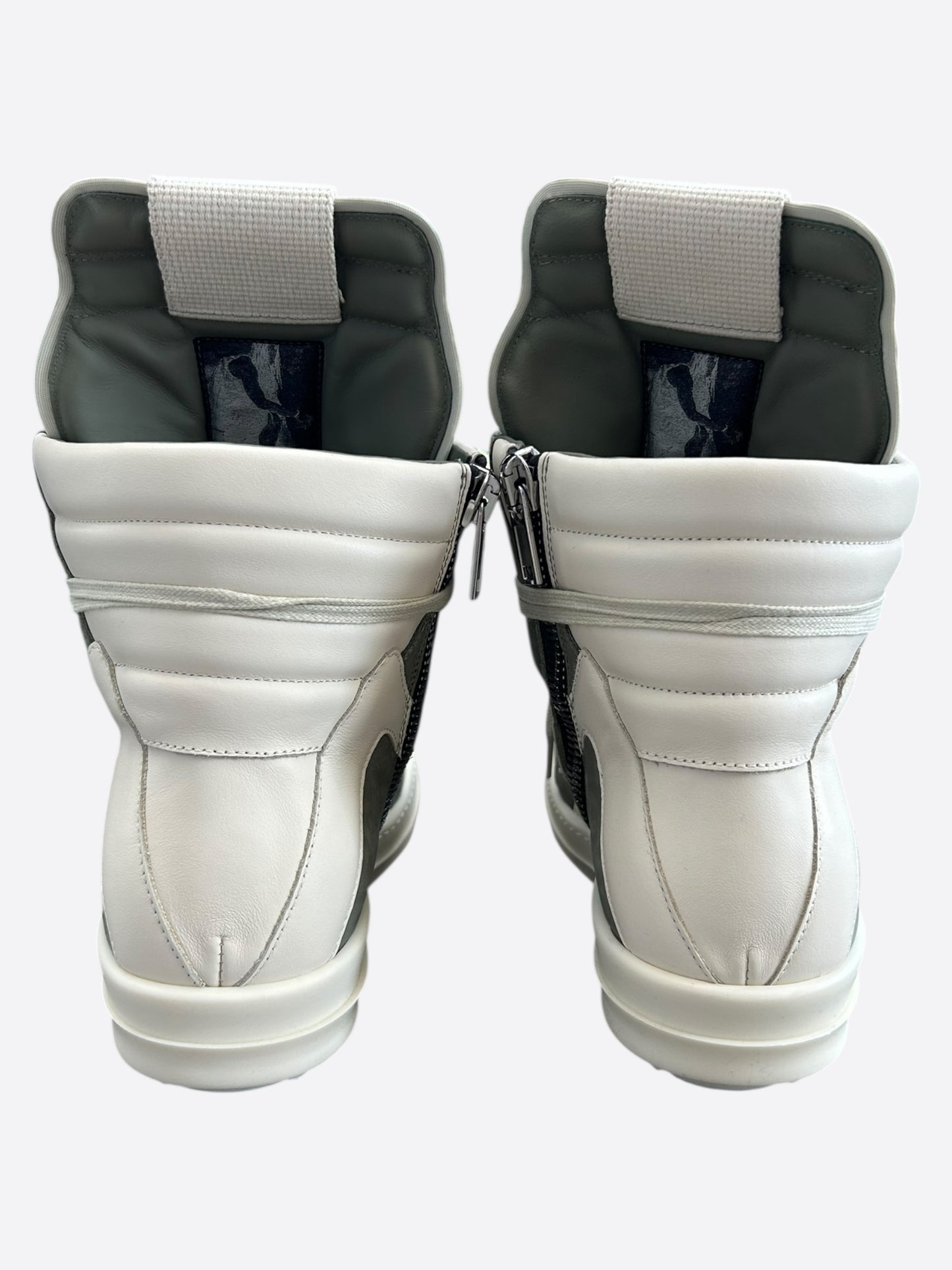 Rick Owens Green & White Geobaskets