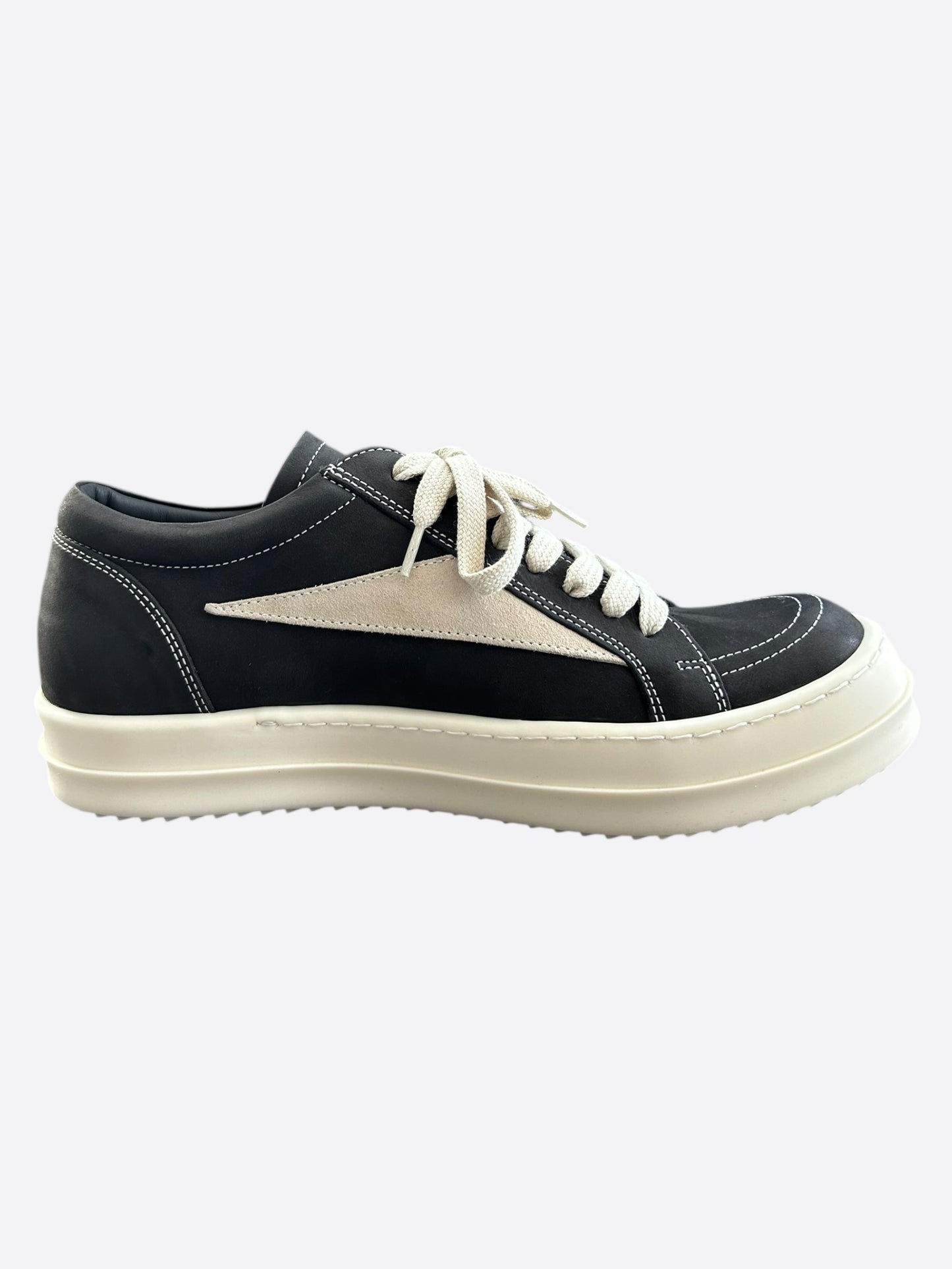 Rick Owens Black & White Vintage Women's Low Top Sneakers