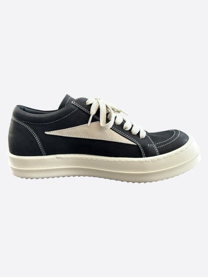 Rick Owens Black & White Vintage Women's Low Top Sneakers