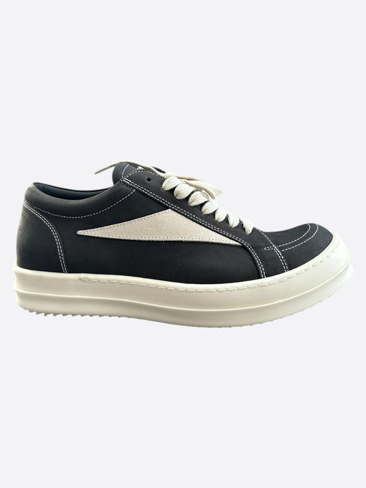 Rick Owens Black & White Vintage Women's Low Top Sneakers