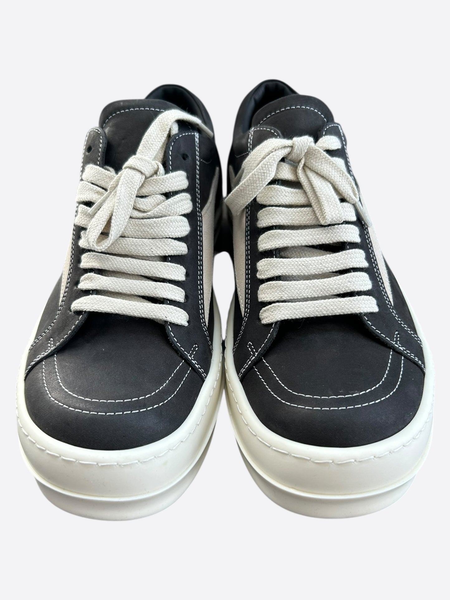 Rick Owens Black & White Vintage Women's Low Top Sneakers