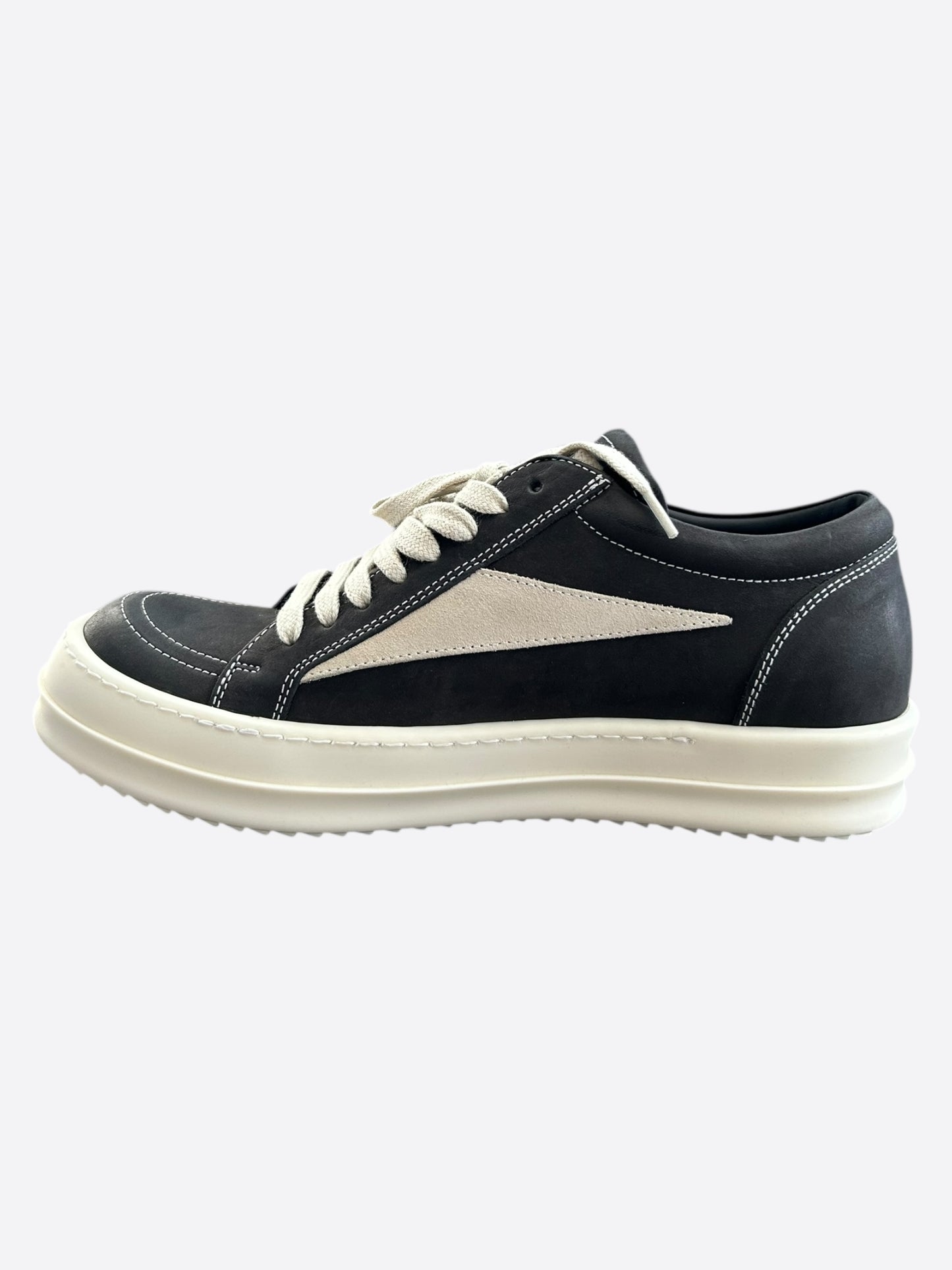 Rick Owens Black & White Vintage Women's Low Top Sneakers