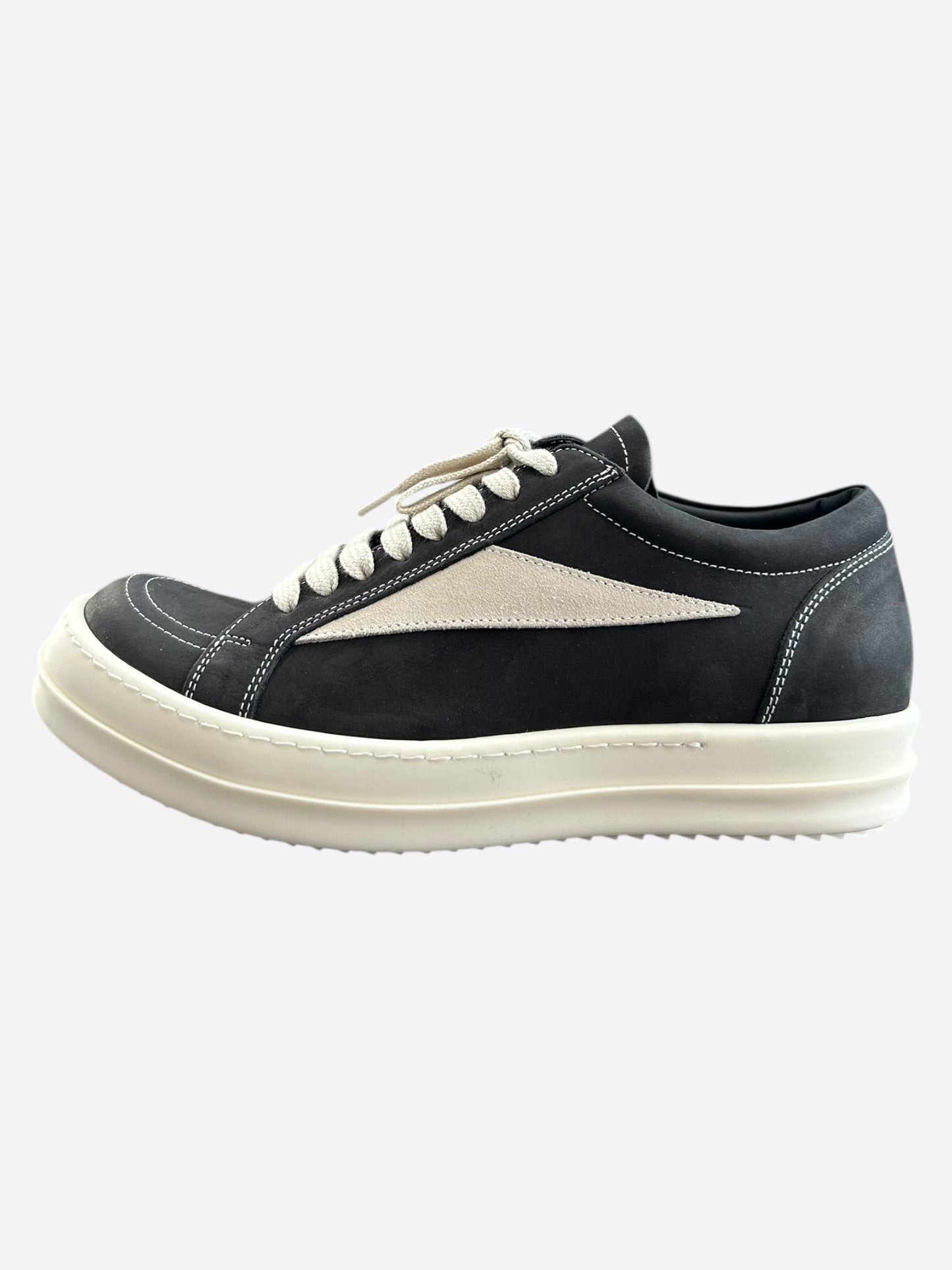 Rick Owens Black & White Vintage Women's Low Top Sneakers