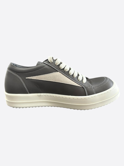 Rick Owens Grey & White Vintage Women's Low Top Sneakers