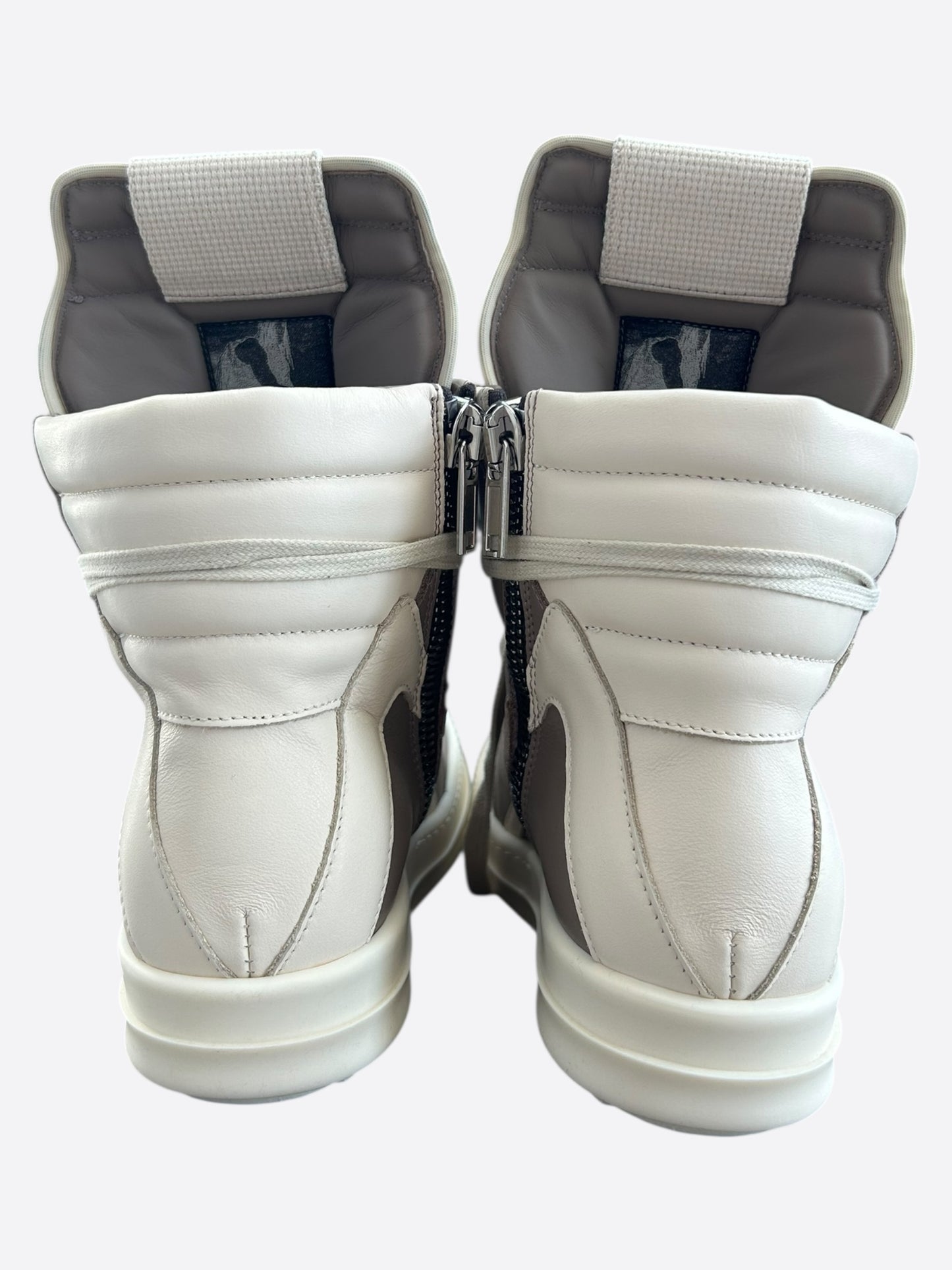Rick Owens Brown & White Geobaskets