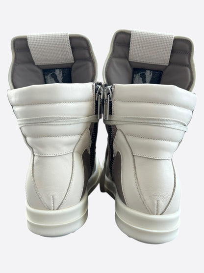 Rick Owens Brown & White Geobaskets