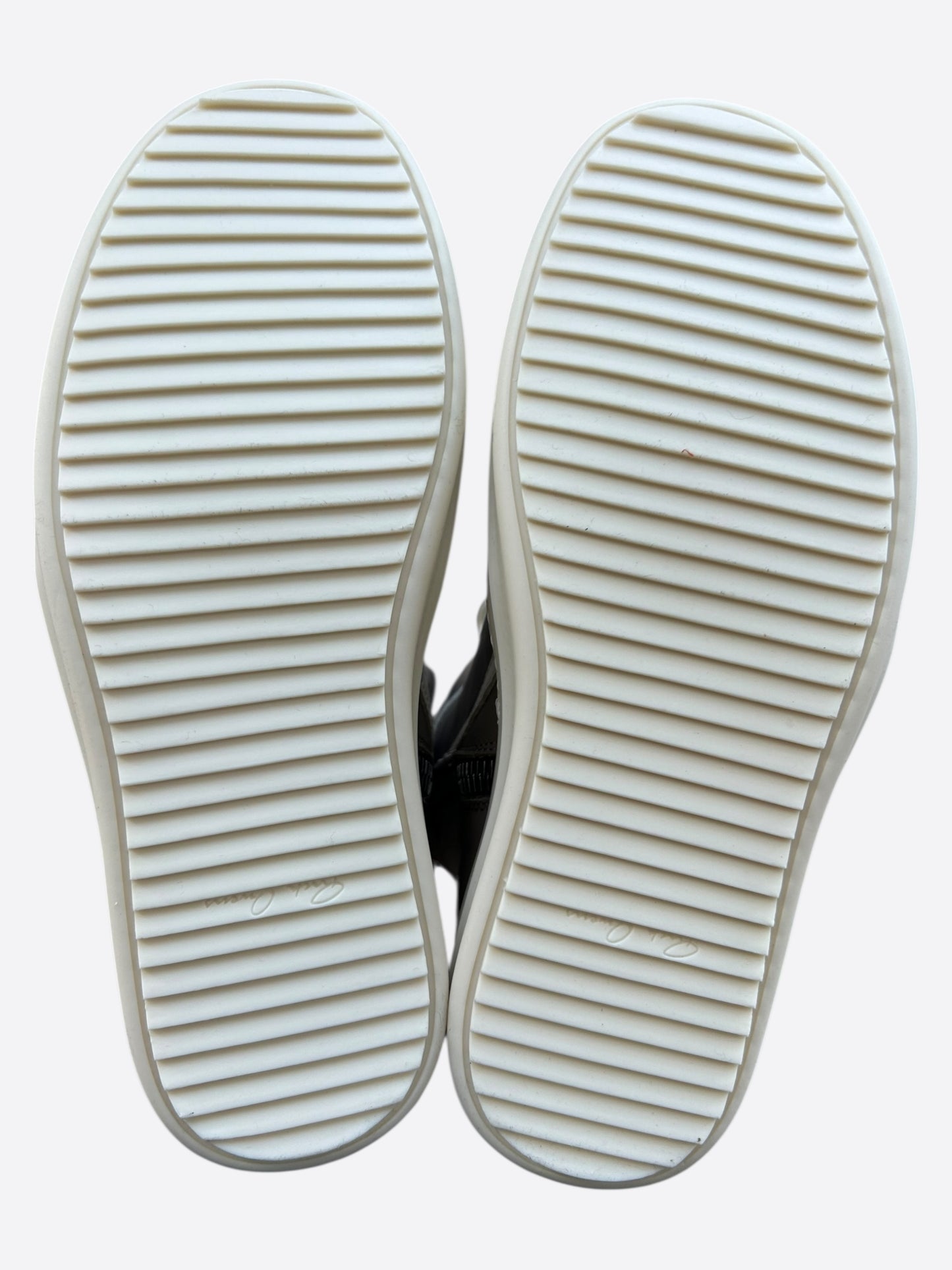 Rick Owens Brown & White Geobaskets