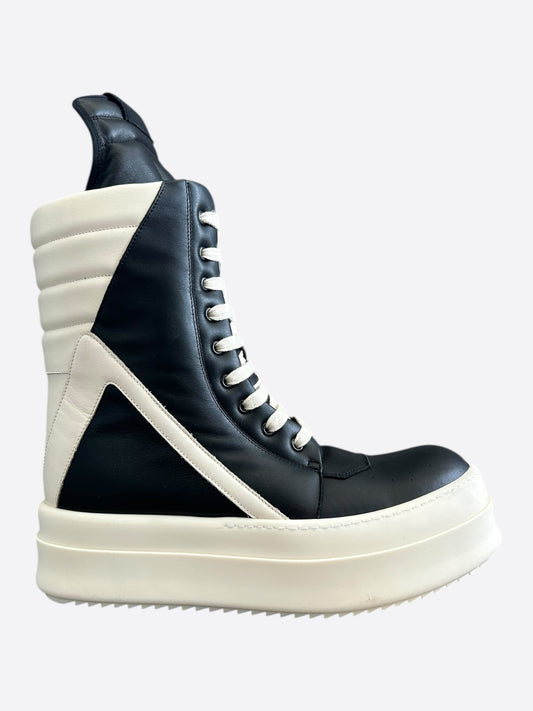 Rick Owens Black & White Mega Geobaskets