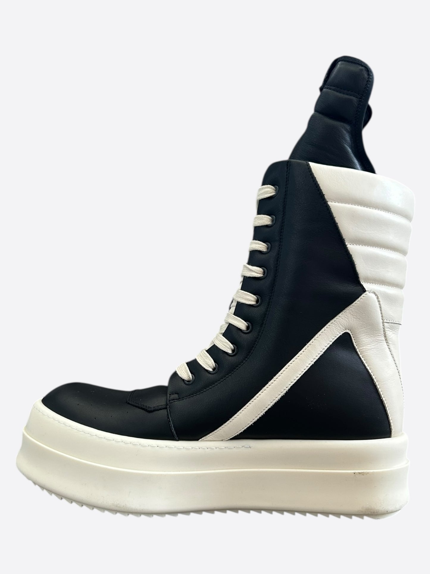 Rick Owens Black & White Mega Geobaskets
