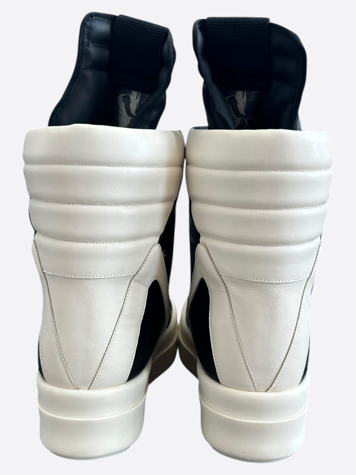 Rick Owens Black & White Mega Geobaskets