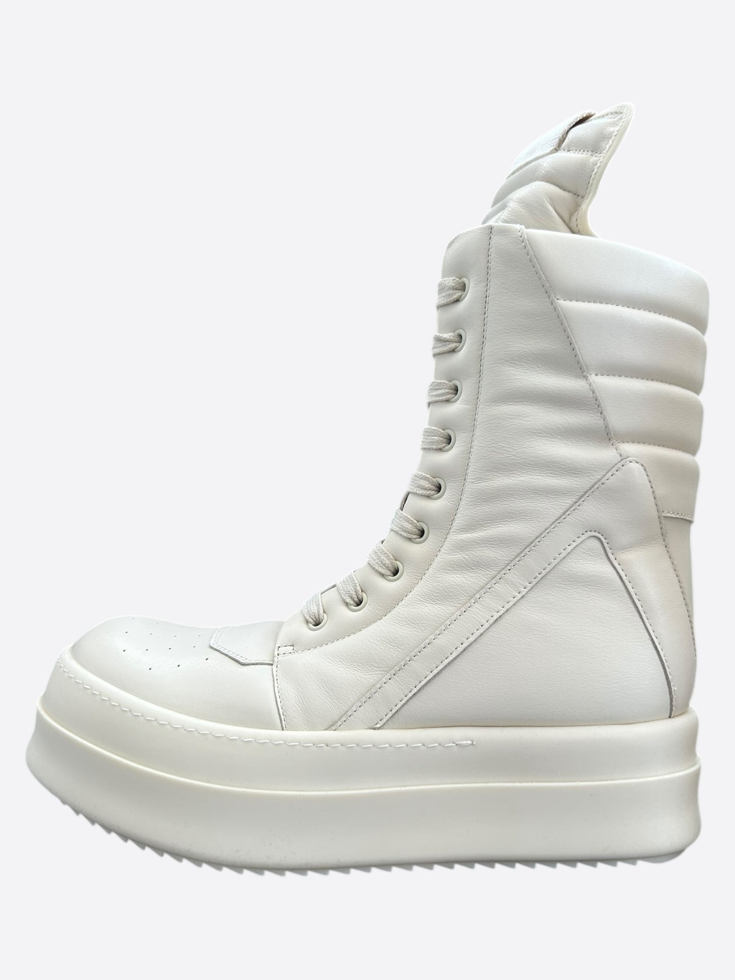 Rick Owens White Mega Geobaskets