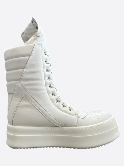 Rick Owens White Mega Geobaskets