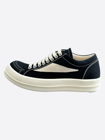 Rick Owens Black & White Vintage Women's Low Top Sneakers
