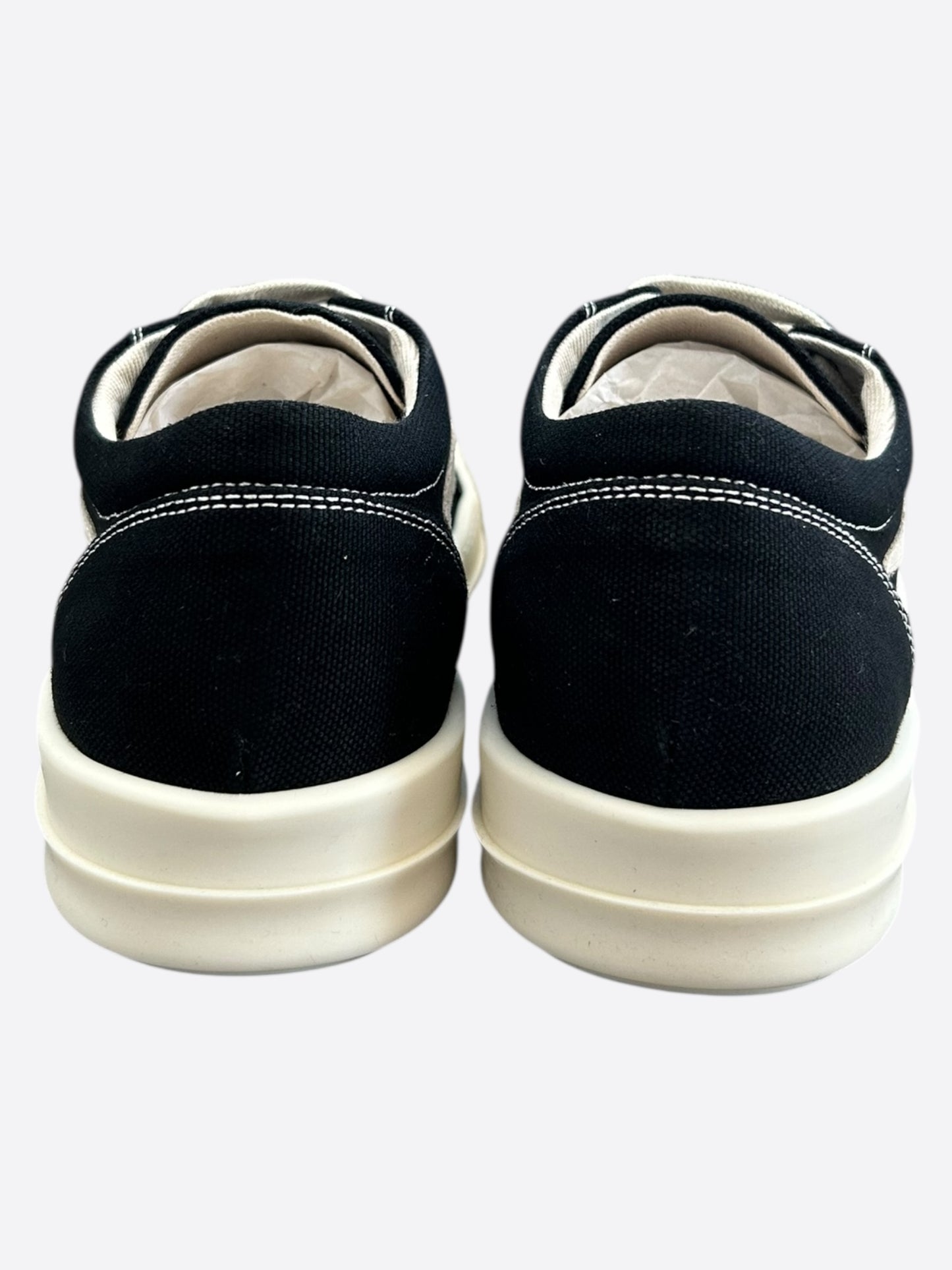 Rick Owens Black & White Vintage Women's Low Top Sneakers