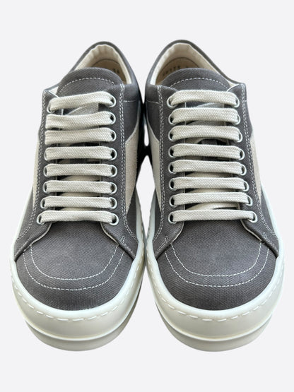 Rick Owens Grey & White Vintage Women's Low Top Sneakers