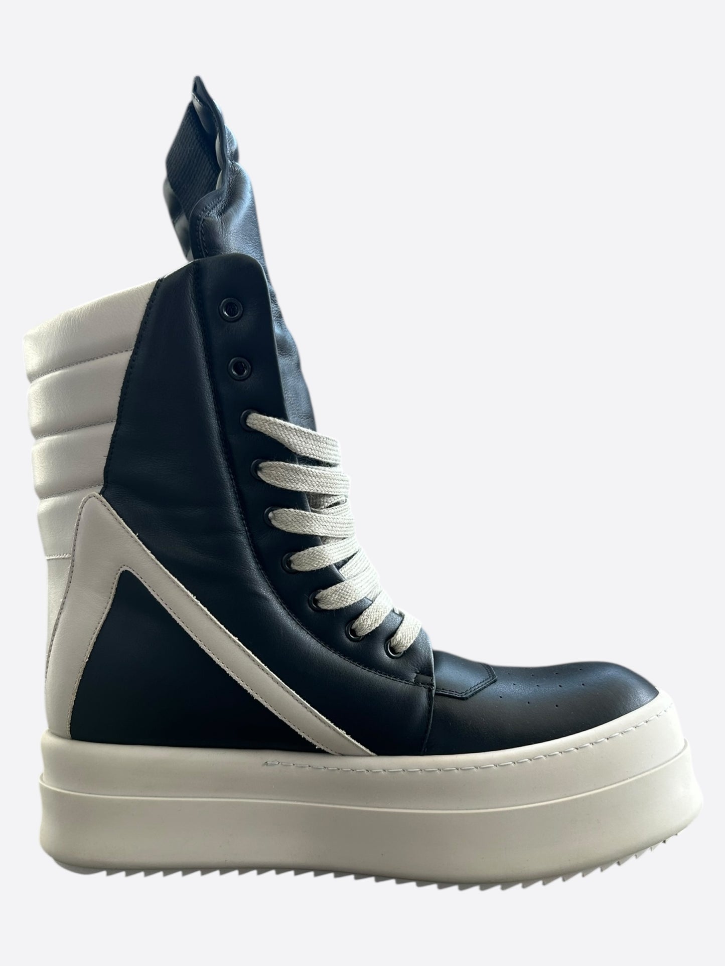 Rick Owens Black & Pearl Mega Geobaskets