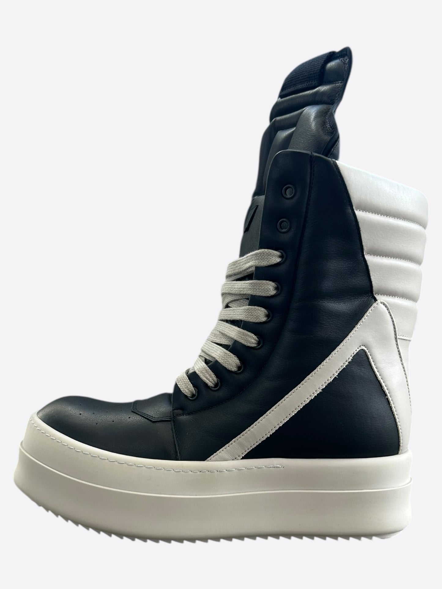 Rick Owens Black & Pearl Mega Geobaskets