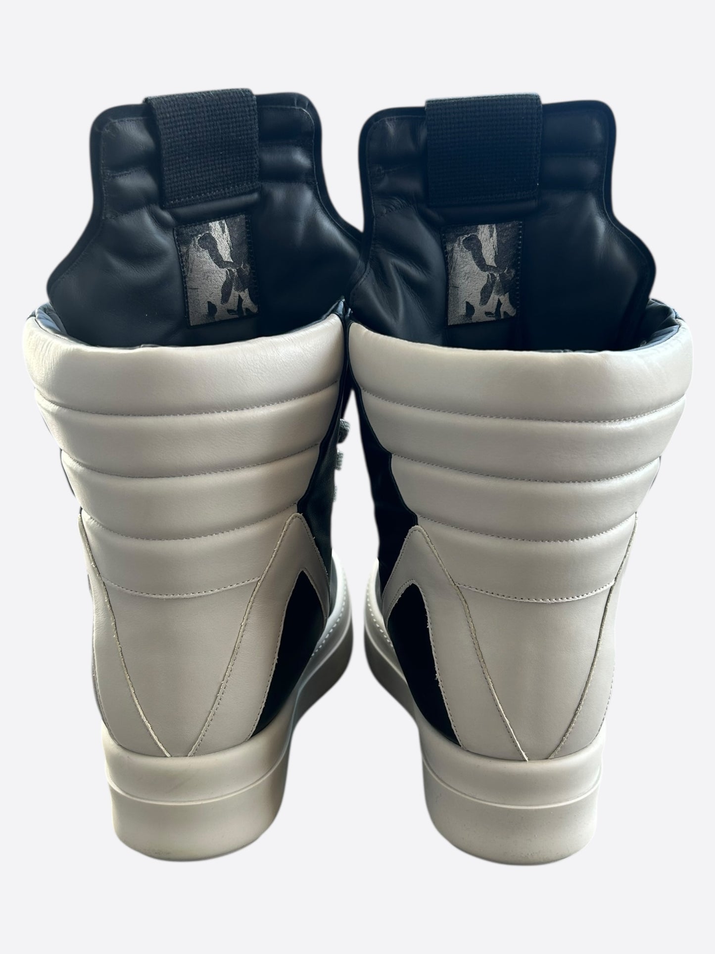 Rick Owens Black & Pearl Mega Geobaskets