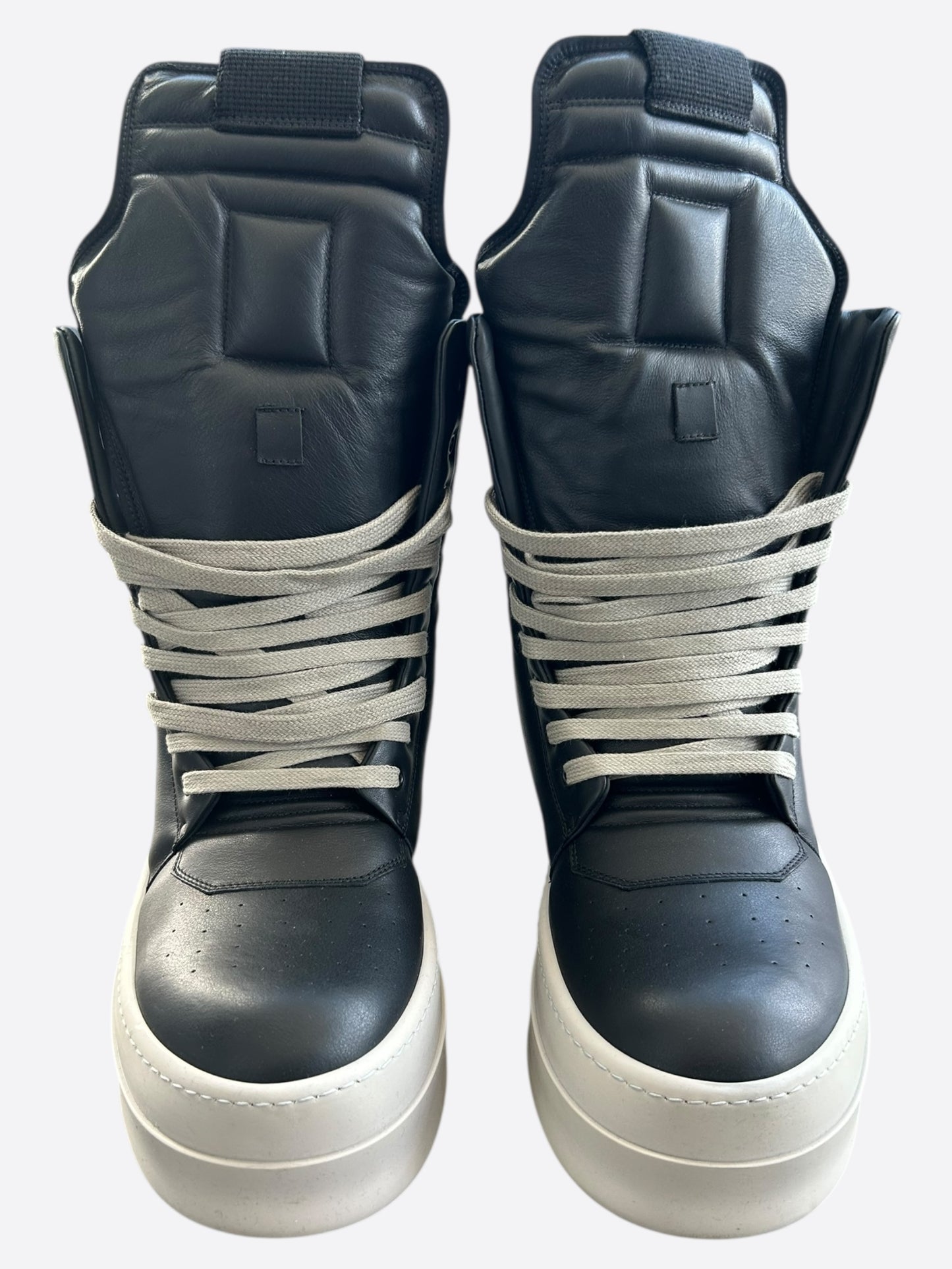 Rick Owens Black & Pearl Mega Geobaskets