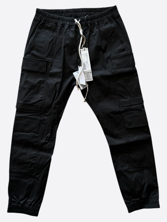 Rick Owens Black Mastodon Cargo Pants