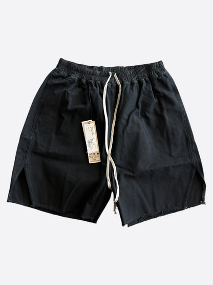 Rick Owens Black Back Zipper Shorts