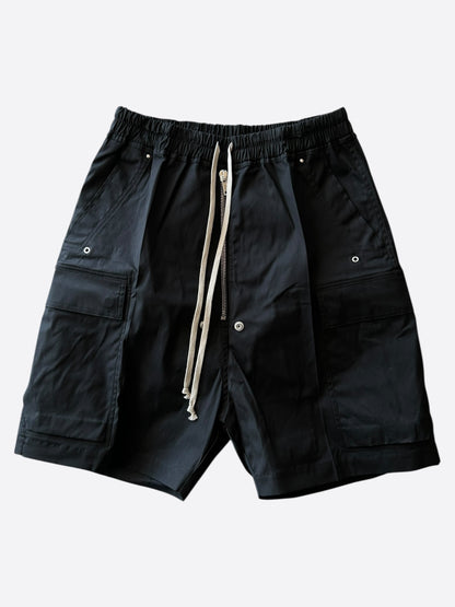 Rick Owens Black Cargobela Shorts