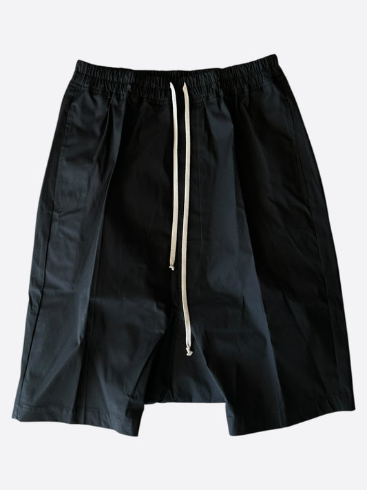 Rick Owens Black Pod Shorts