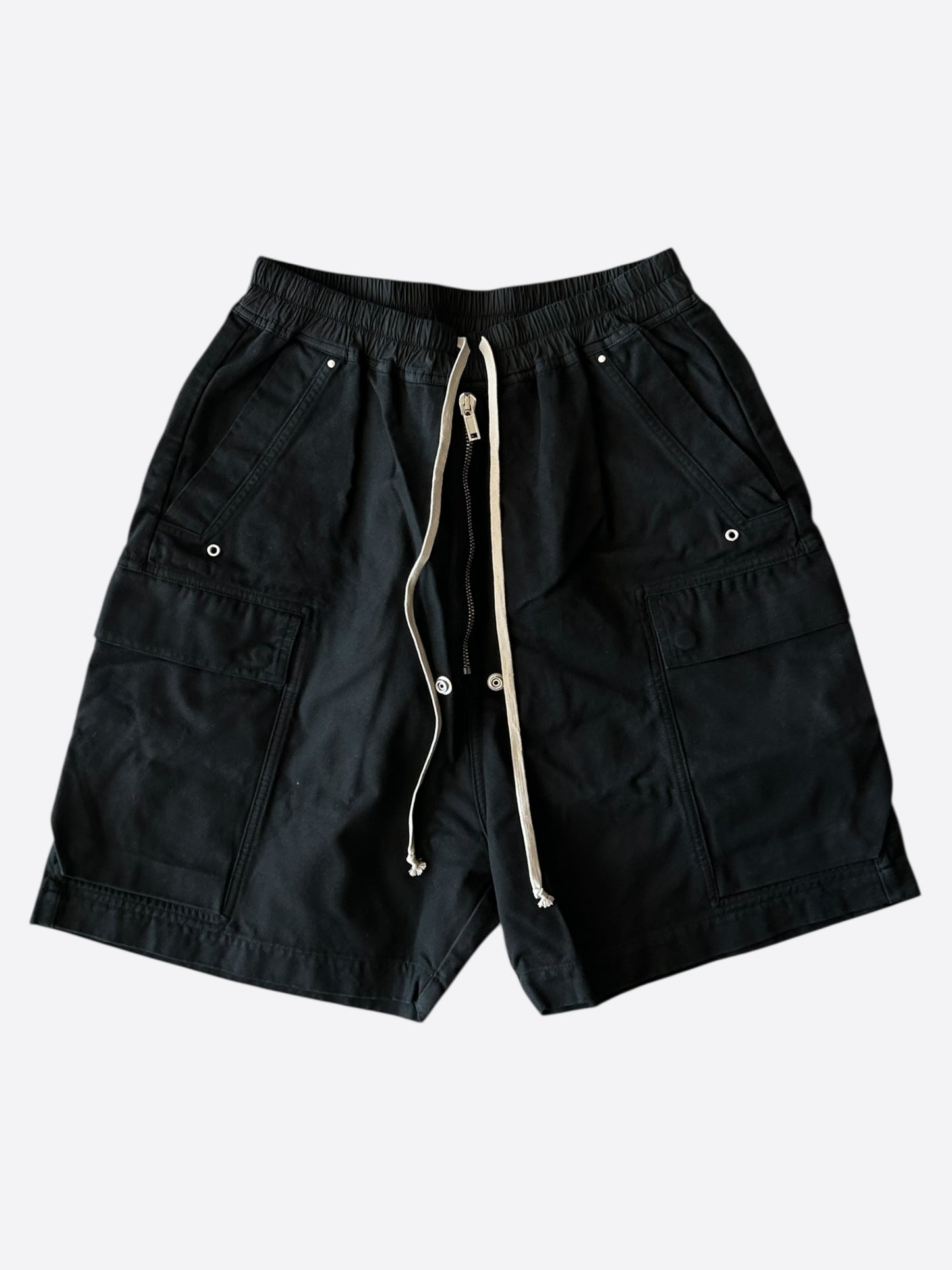 Rick Owens Black Cargobela Shorts