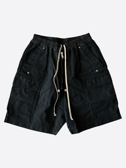 Rick Owens Black Cargobela Shorts