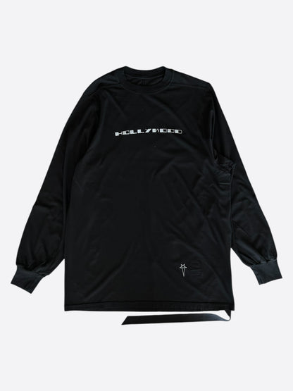 Rick Owens Black & White Hollywood Longsleeve T-Shirt