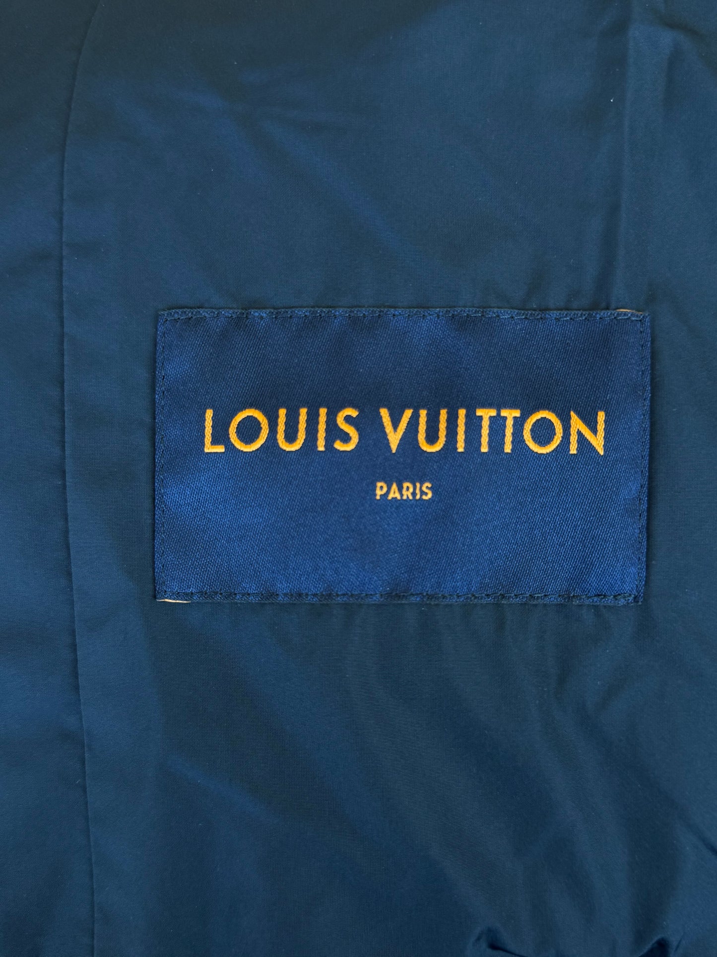 Louis Vuitton Navy Monogram Padded Jacket