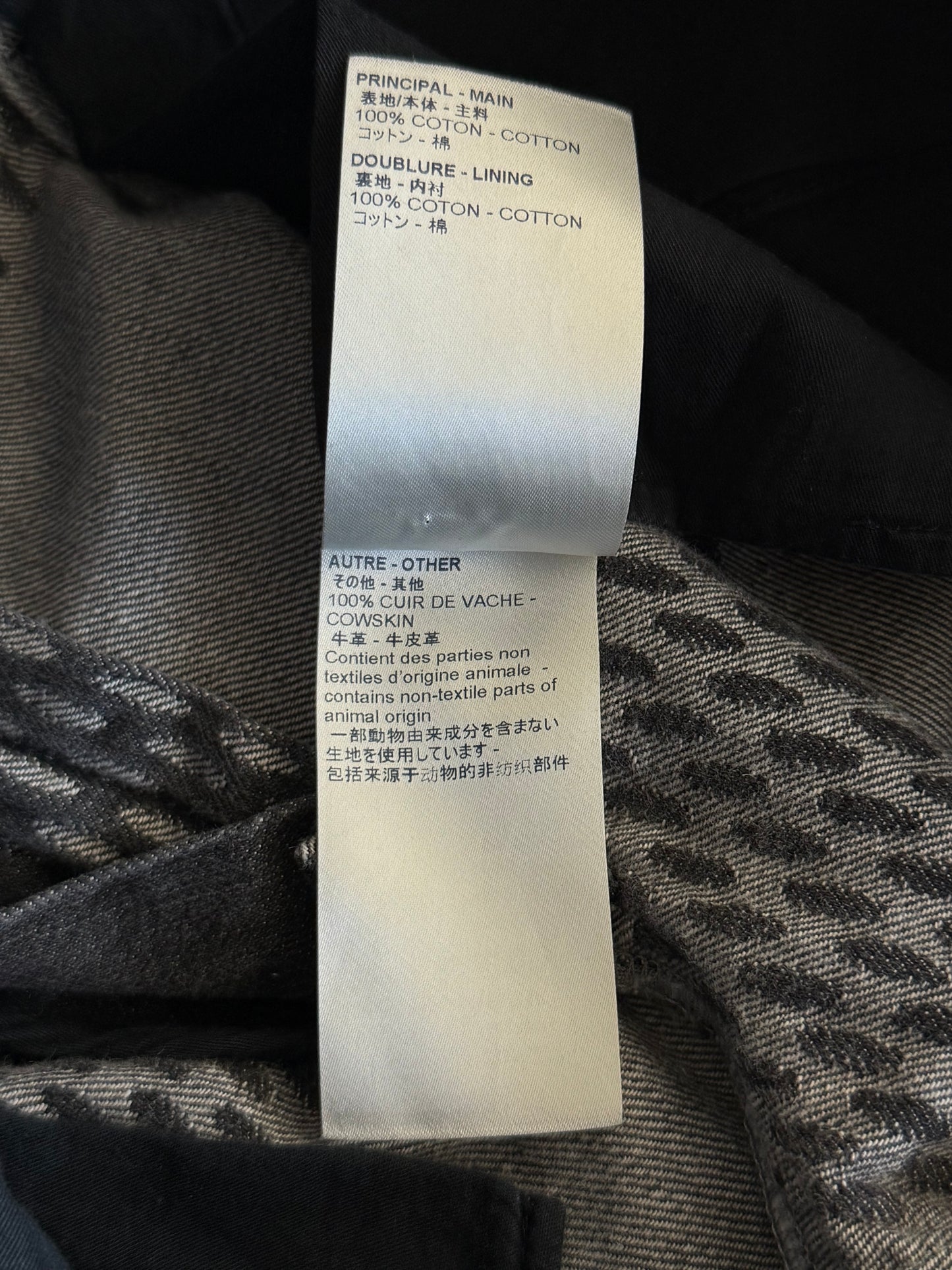 Louis Vuitton Nigo Grey Giant Damier Monogram Jeans