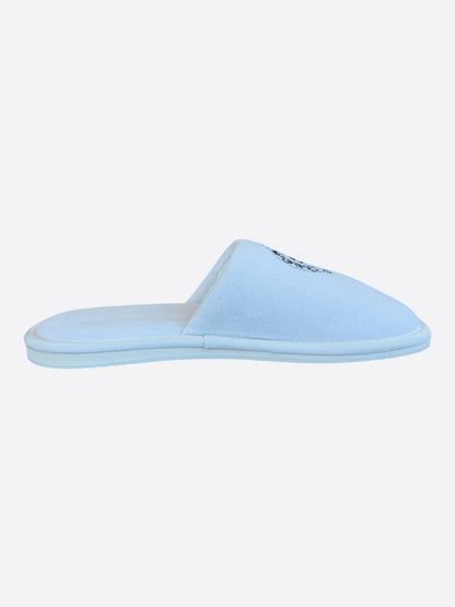 Chrome Hearts White & Black Horseshoe Logo Slippers