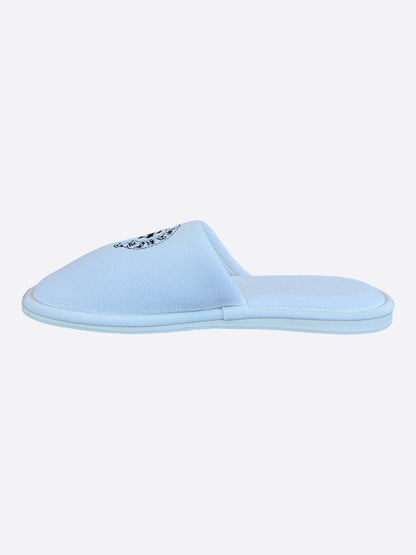 Chrome Hearts White & Black Horseshoe Logo Slippers