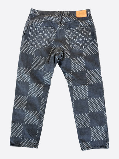 Louis Vuitton Nigo Grey Giant Damier Monogram Jeans
